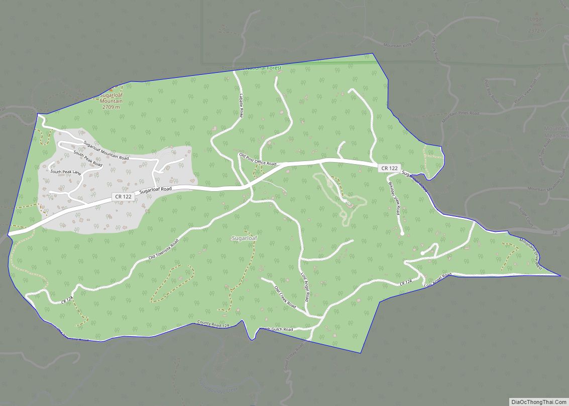 Map of Sugarloaf CDP