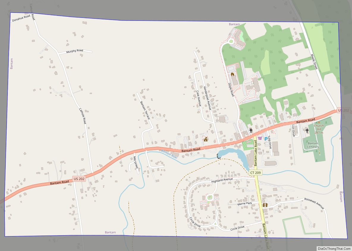 Map of Bantam borough
