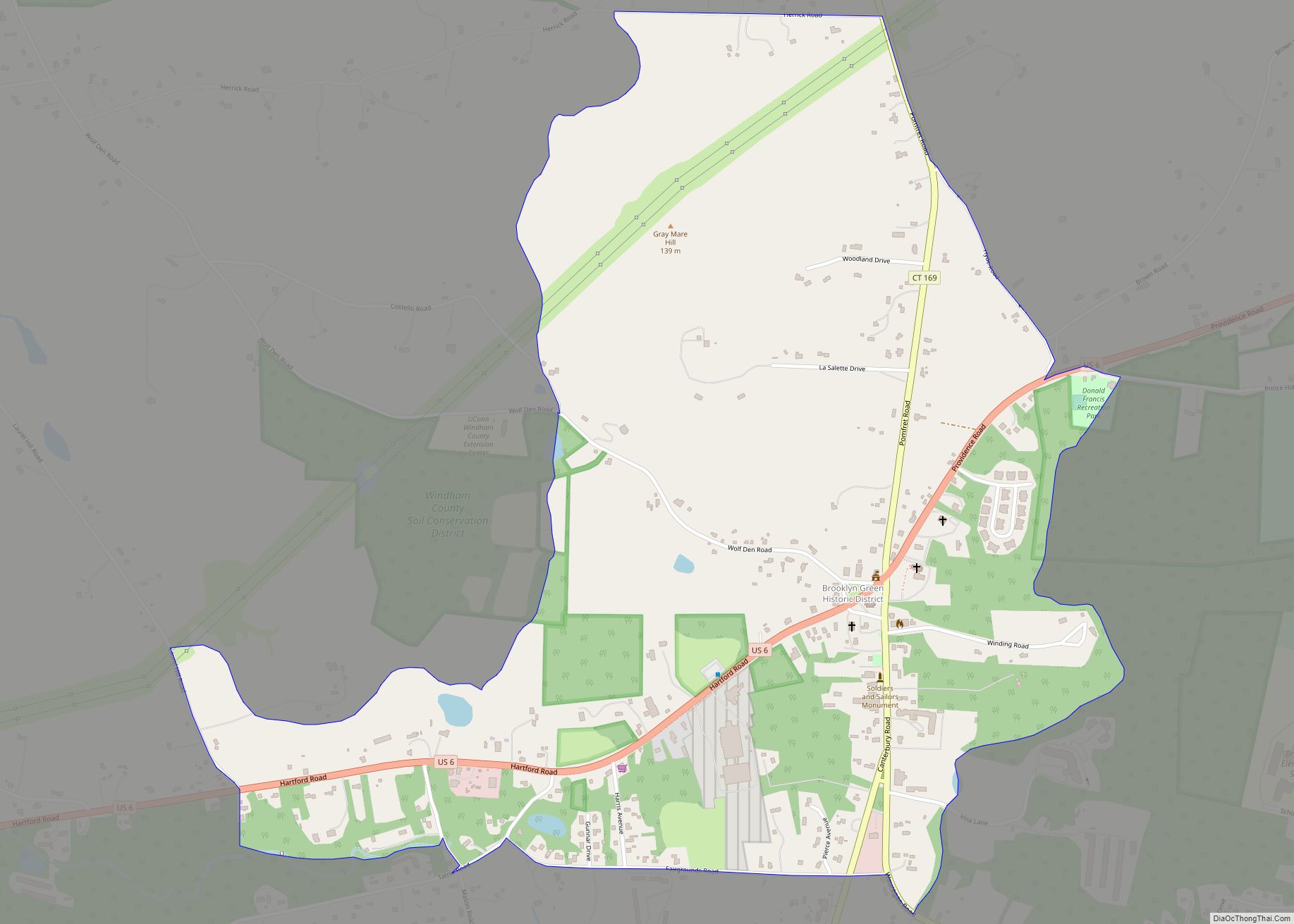 Map of Brooklyn CDP