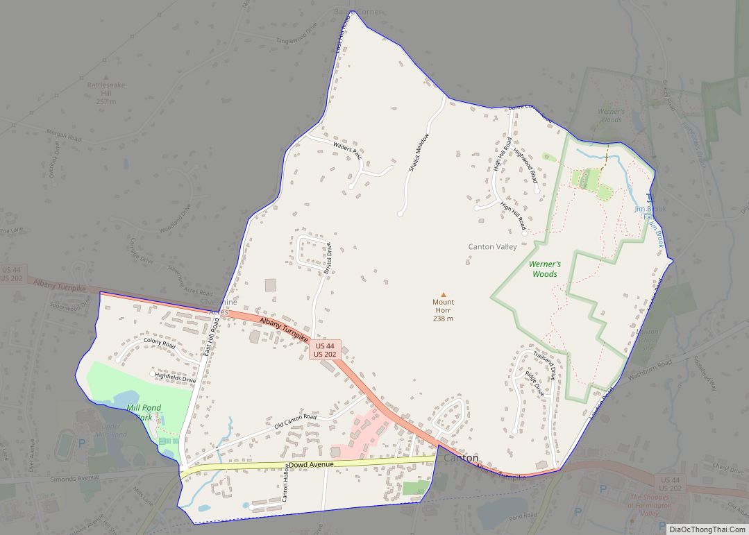 Map of Canton Valley CDP