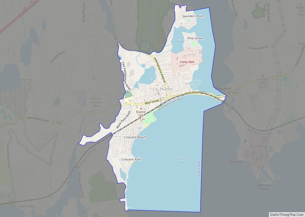 Map of Niantic CDP