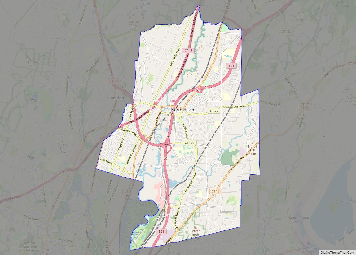 Map of North Haven CDP
