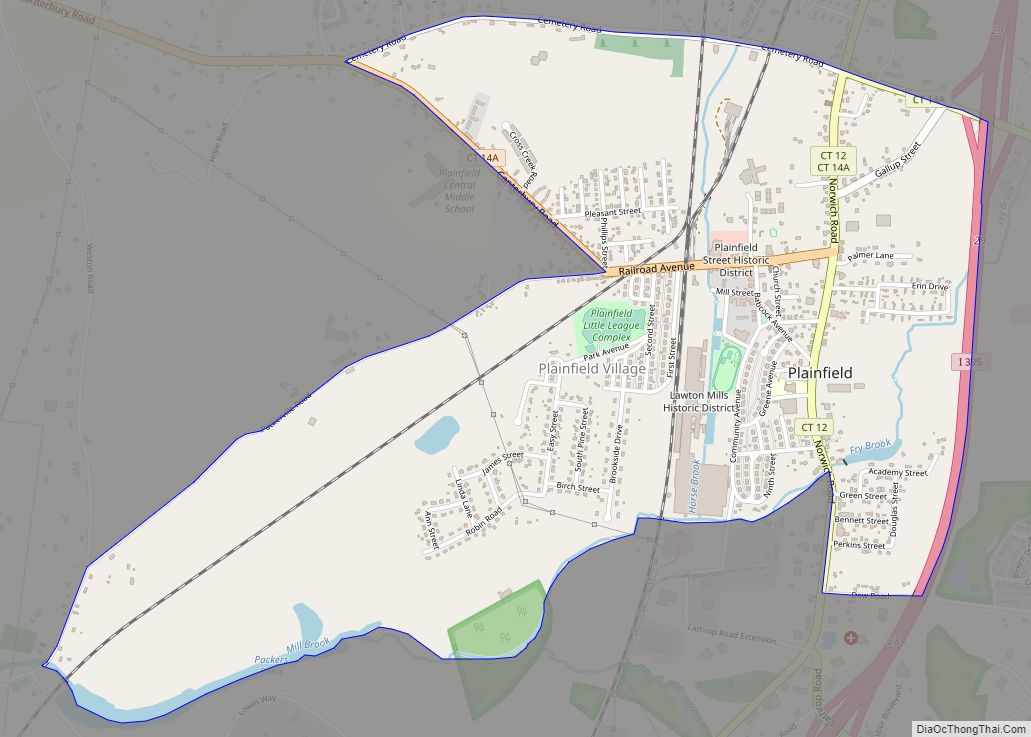Map of Plainfield Village CDP