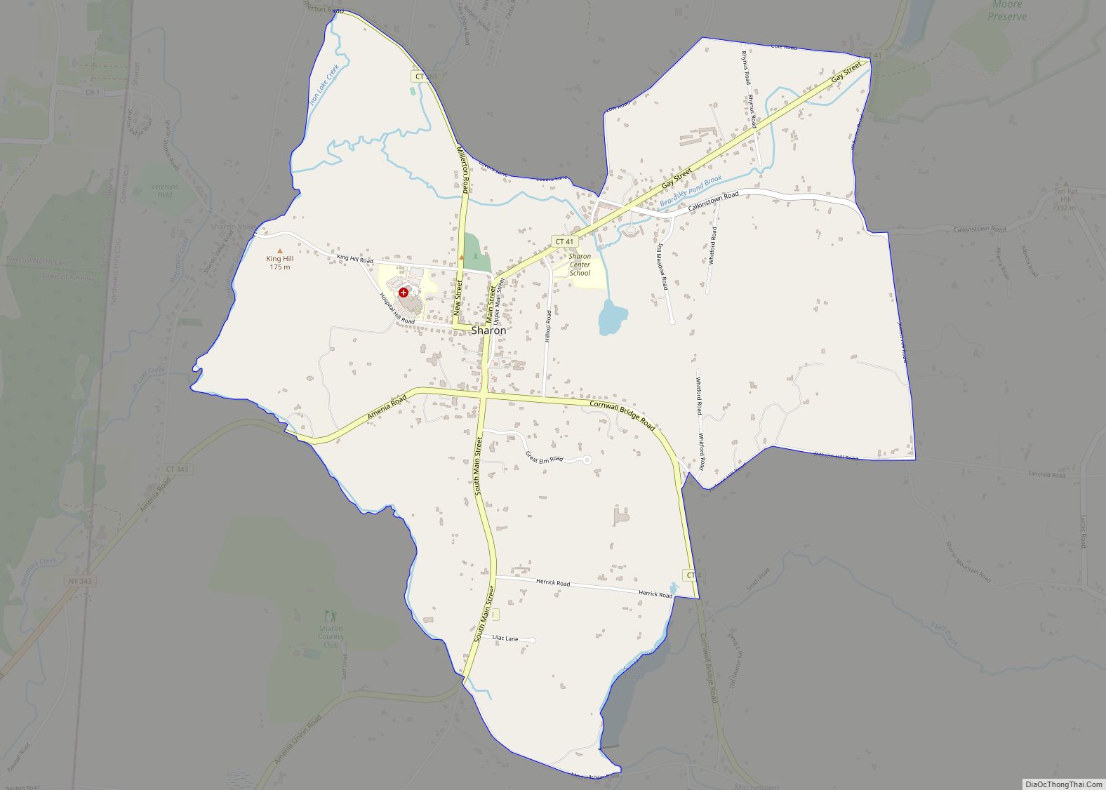 Map of Sharon CDP