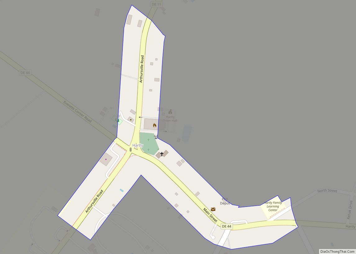 Map of Hartly town
