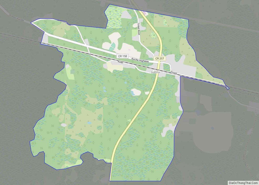 Map of Aucilla CDP