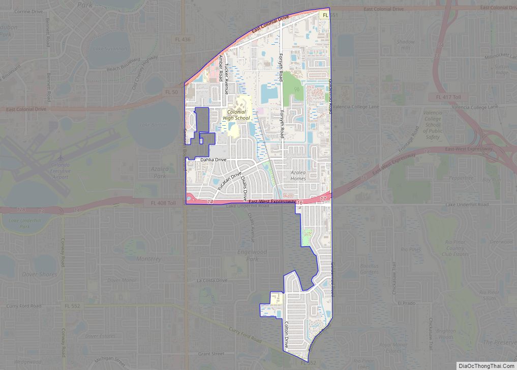 Map of Azalea Park CDP