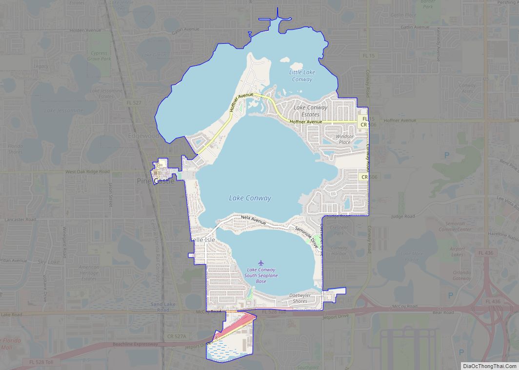 Map of Belle Isle city