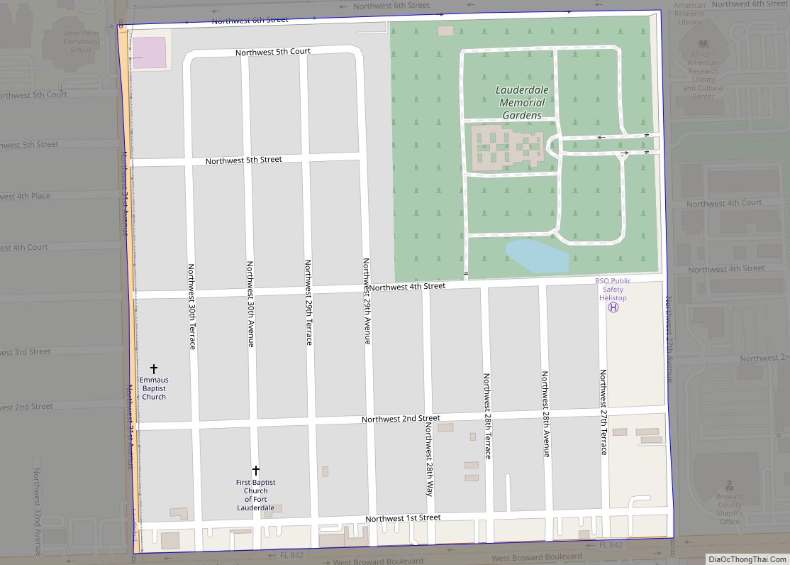 Map of Boulevard Gardens CDP