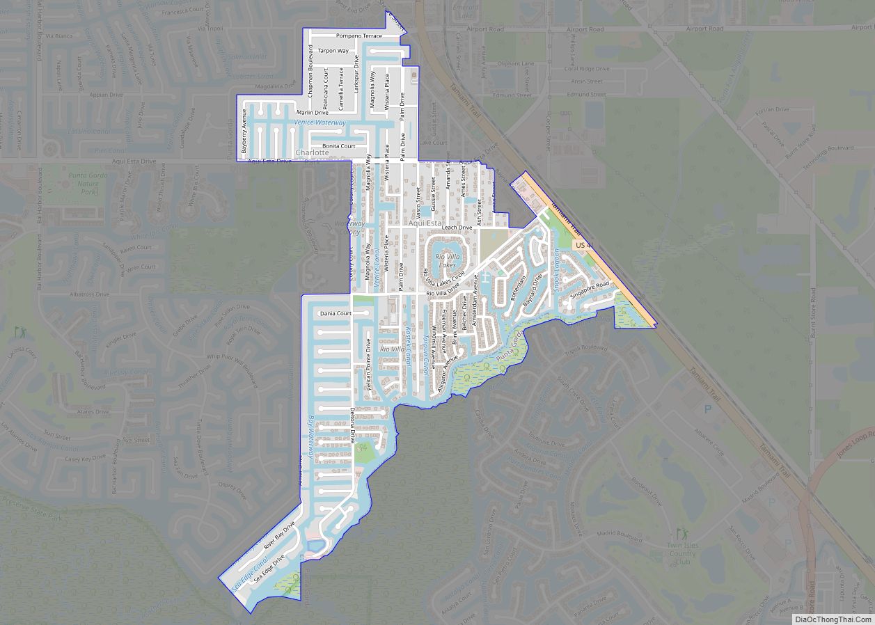 Map of Charlotte Park CDP