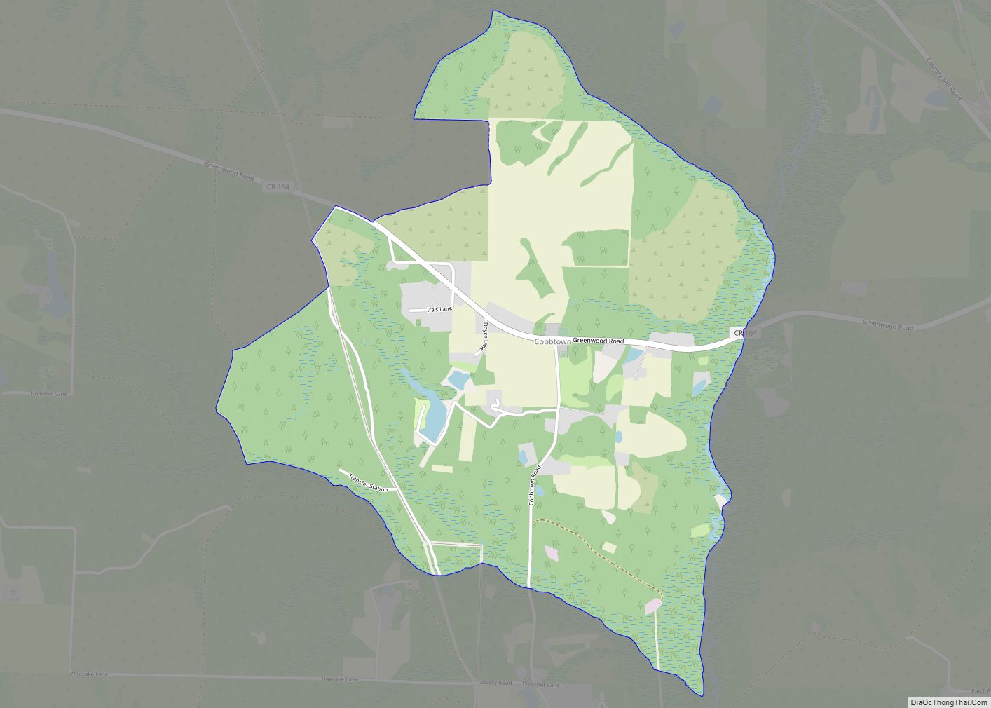 Map of Cobbtown CDP