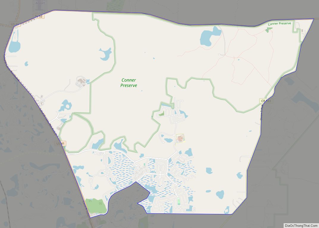Map of Connerton CDP