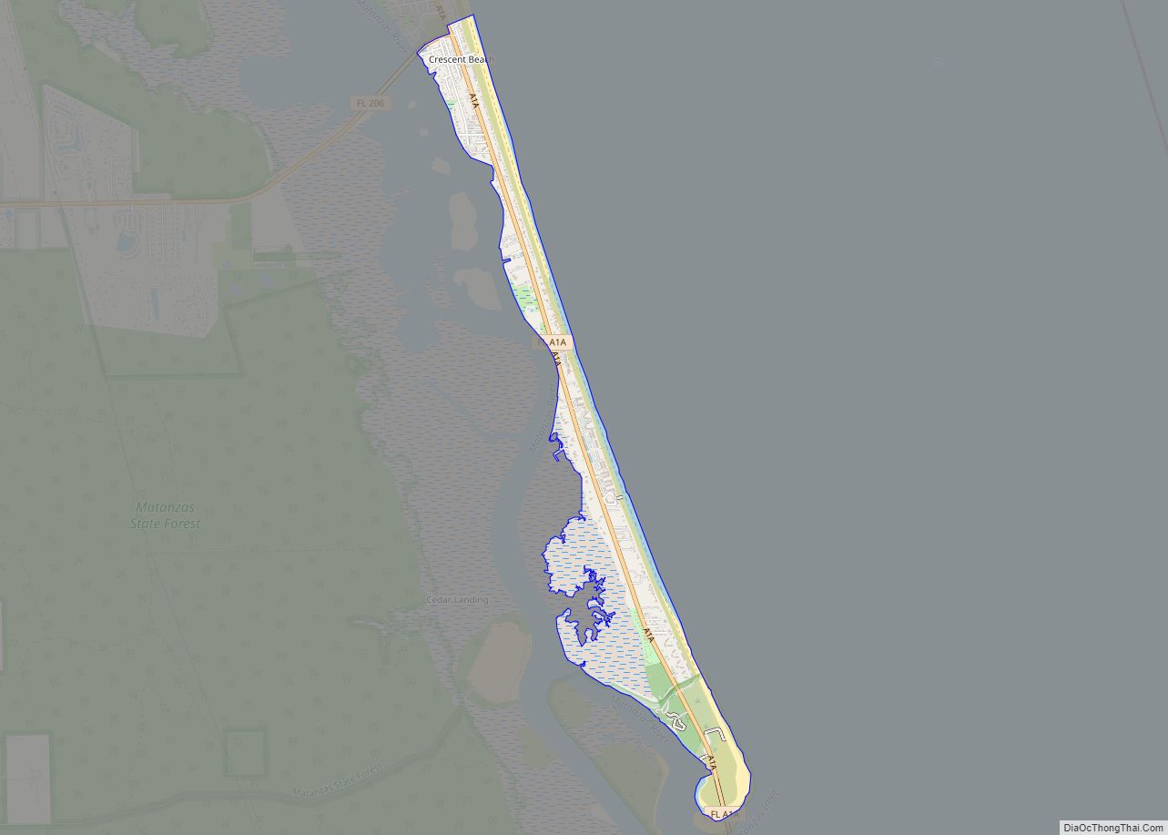 Map of Crescent Beach CDP