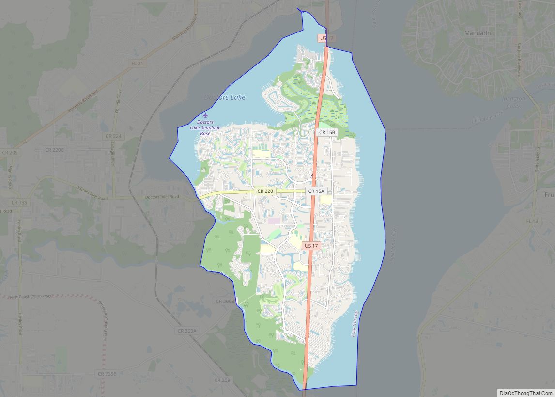 Map of Fleming Island CDP