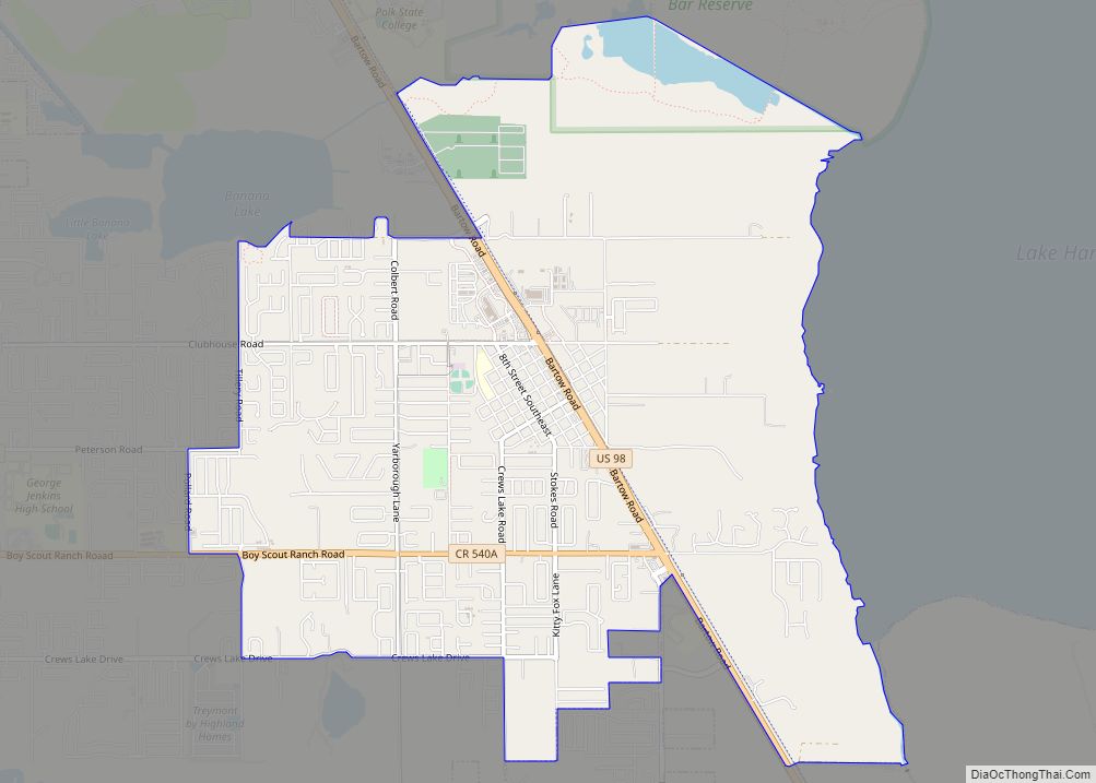 Map of Highland City CDP