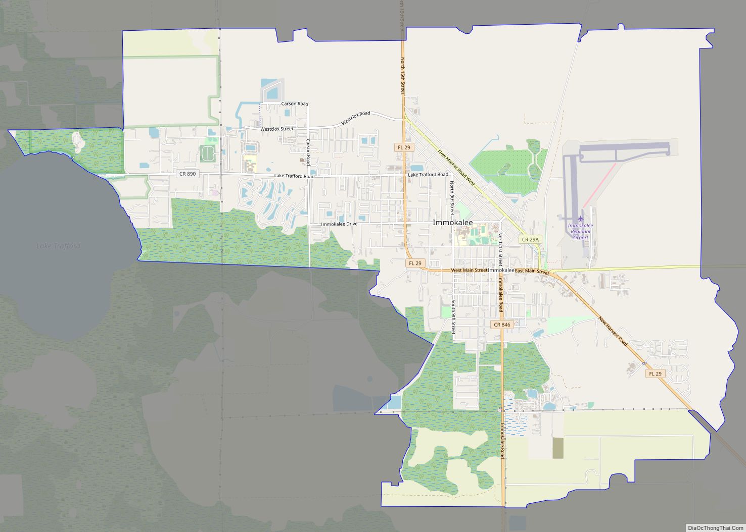Map of Immokalee CDP