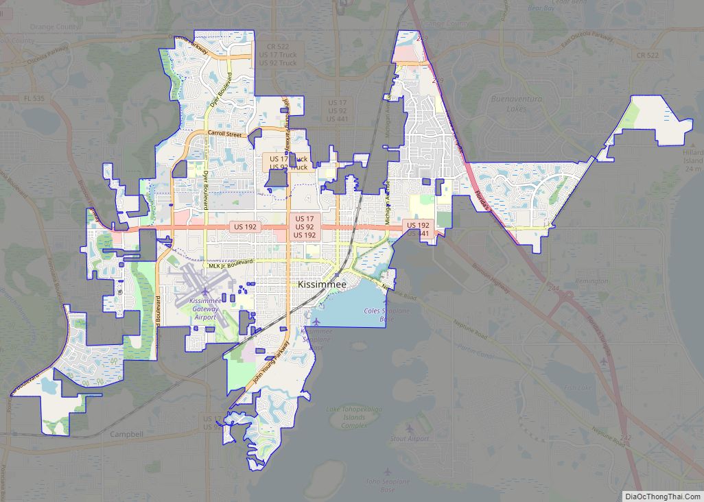Map of Kissimmee city