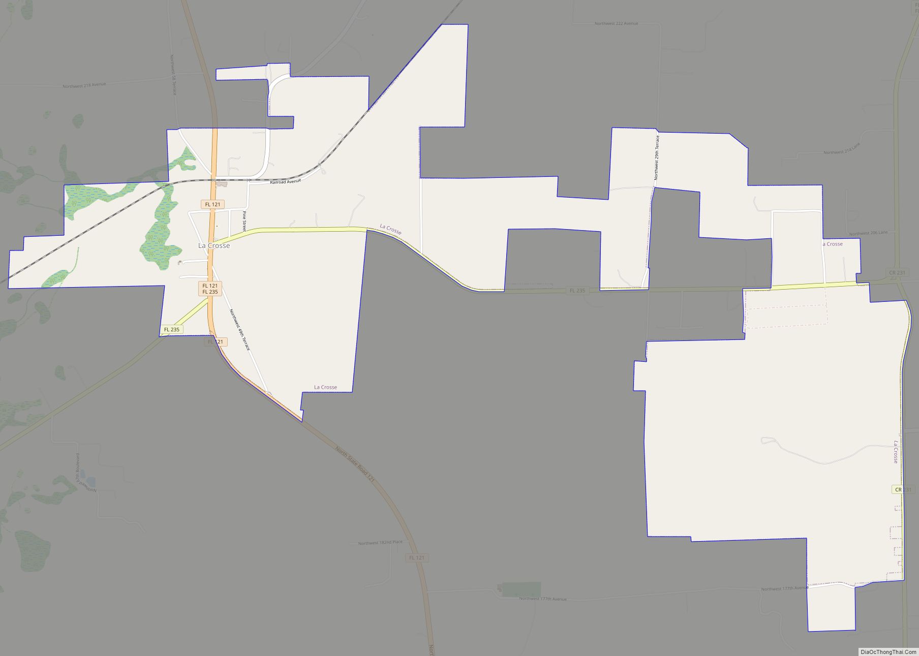 Map of La Crosse city