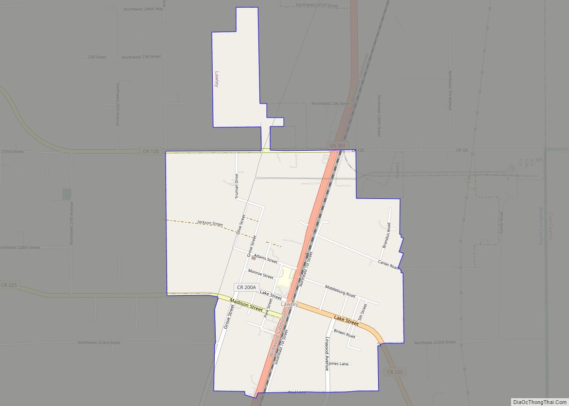 Map of Lawtey city
