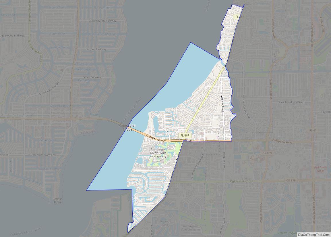 Map of McGregor CDP