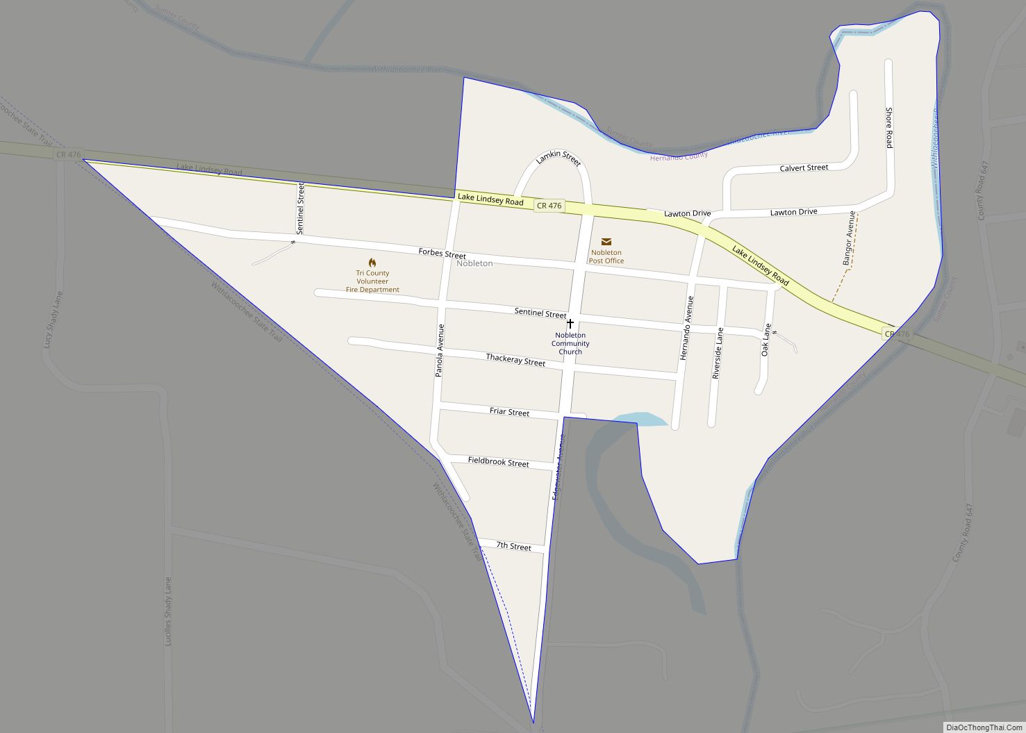 Map of Nobleton CDP