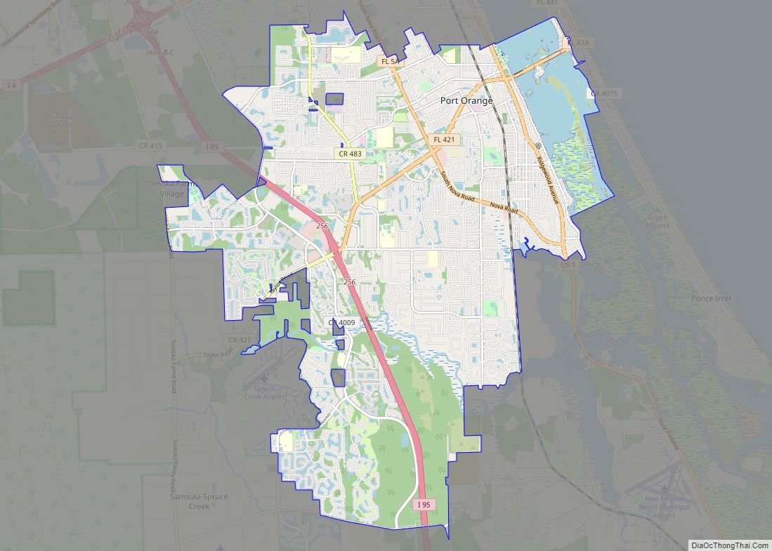 Map of Port Orange city