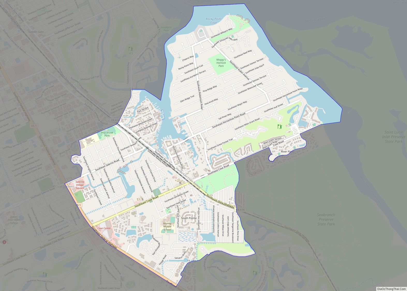 Map of Port Salerno CDP