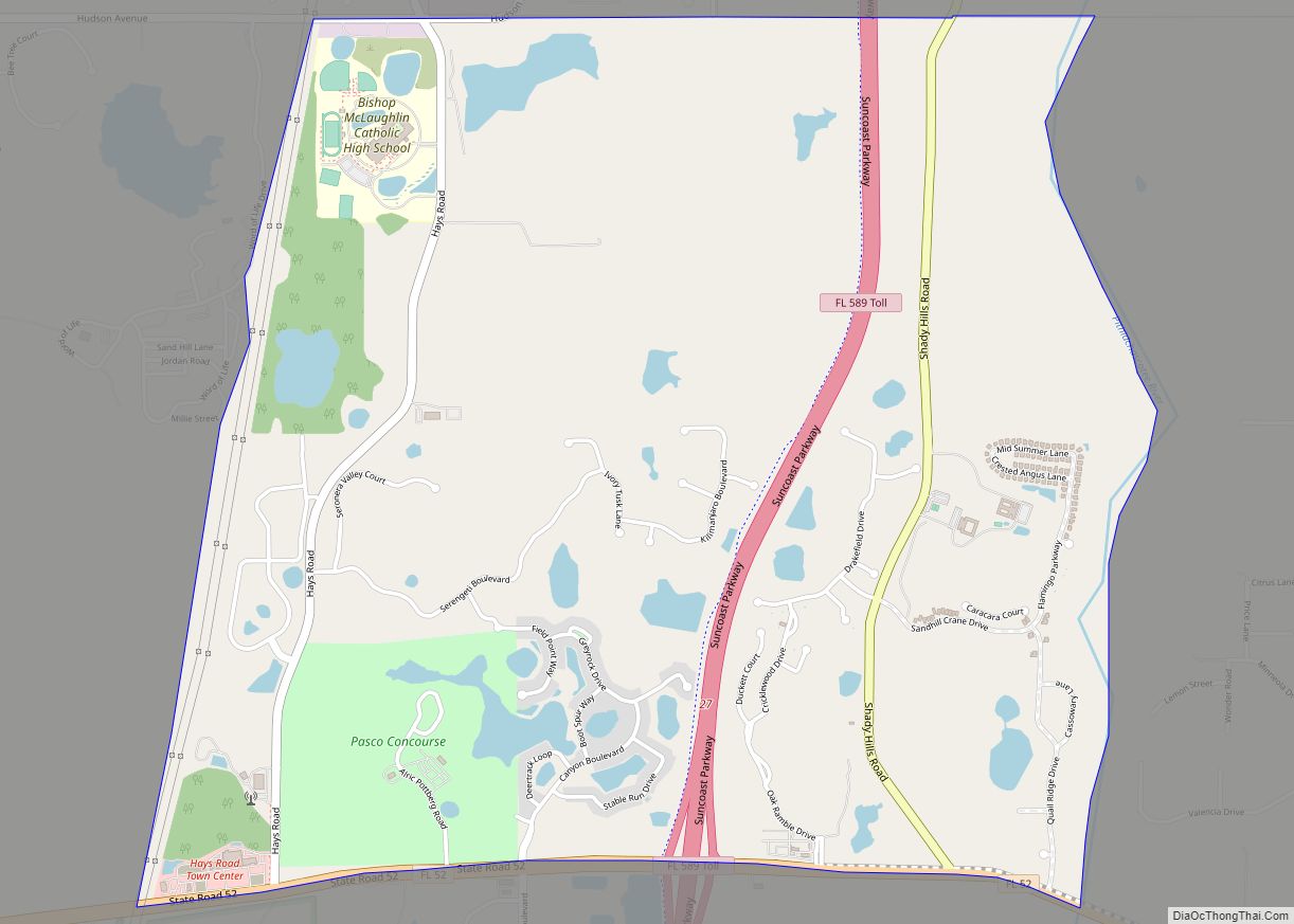 Map of Quail Ridge CDP