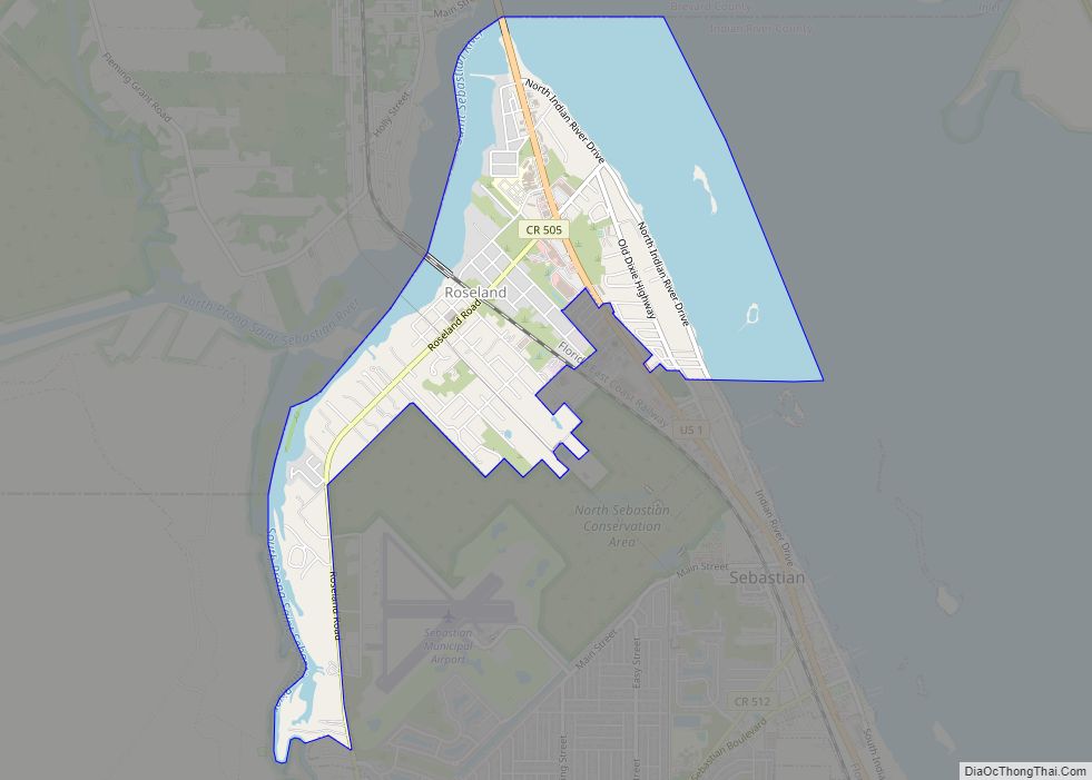 Map of Roseland CDP