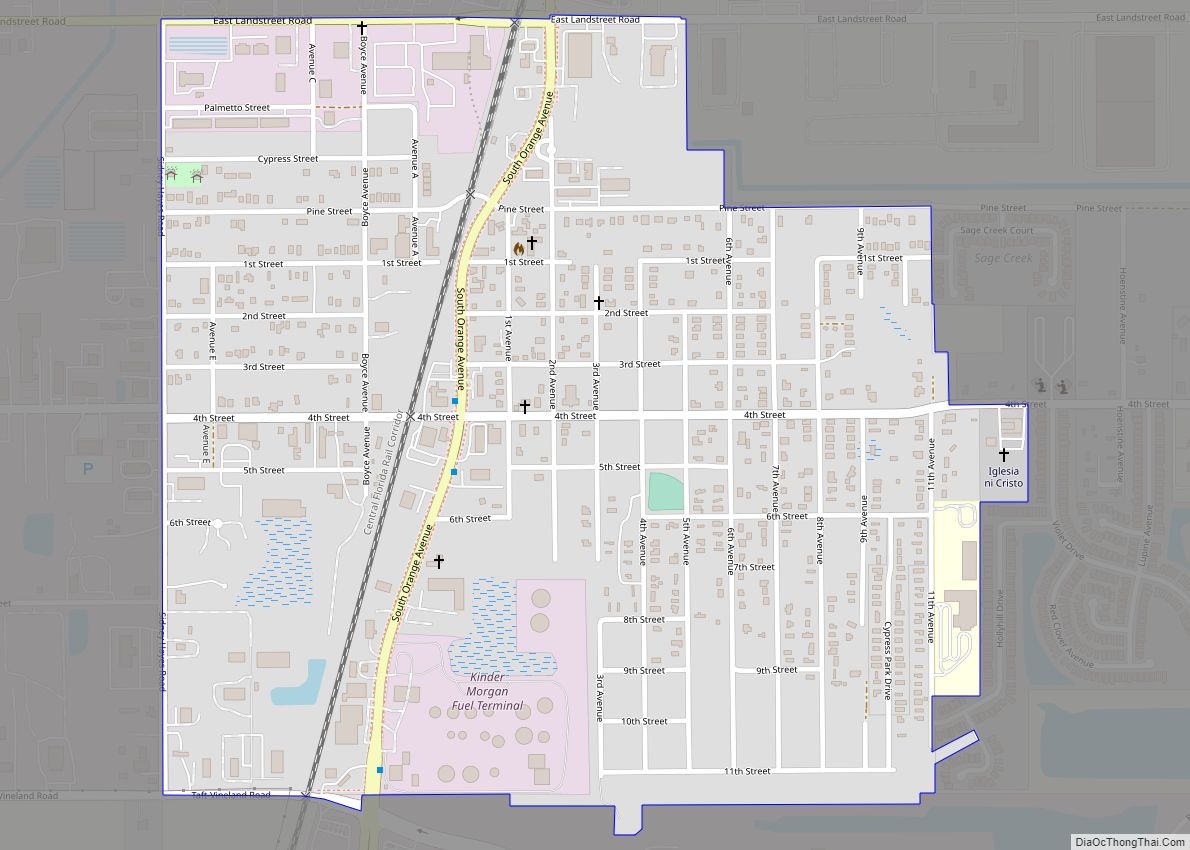 Map of Taft CDP, Florida