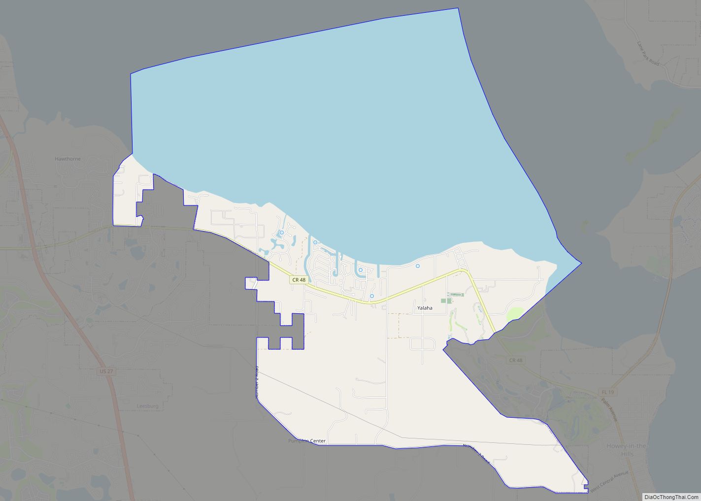 Map of Yalaha CDP