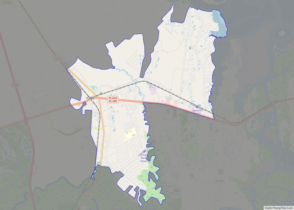 Map of Yulee CDP