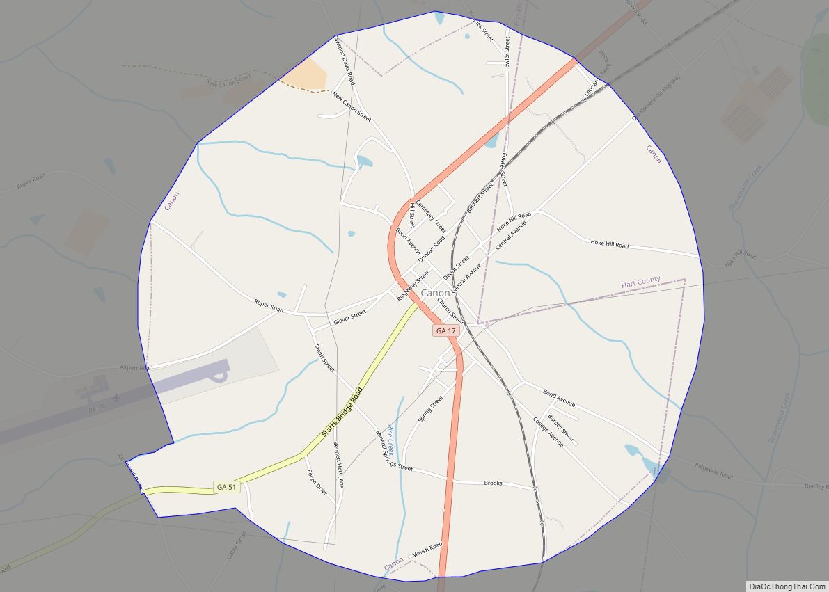 Map of Canon city