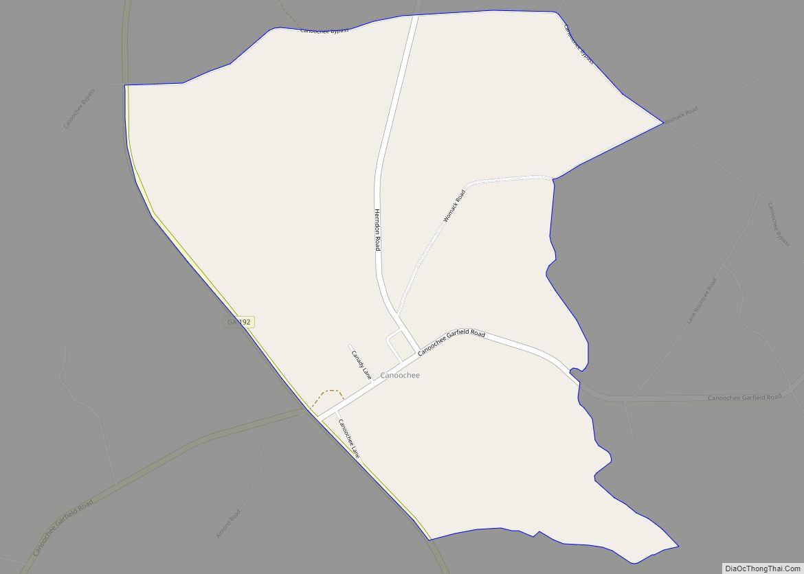 Map of Canoochee CDP