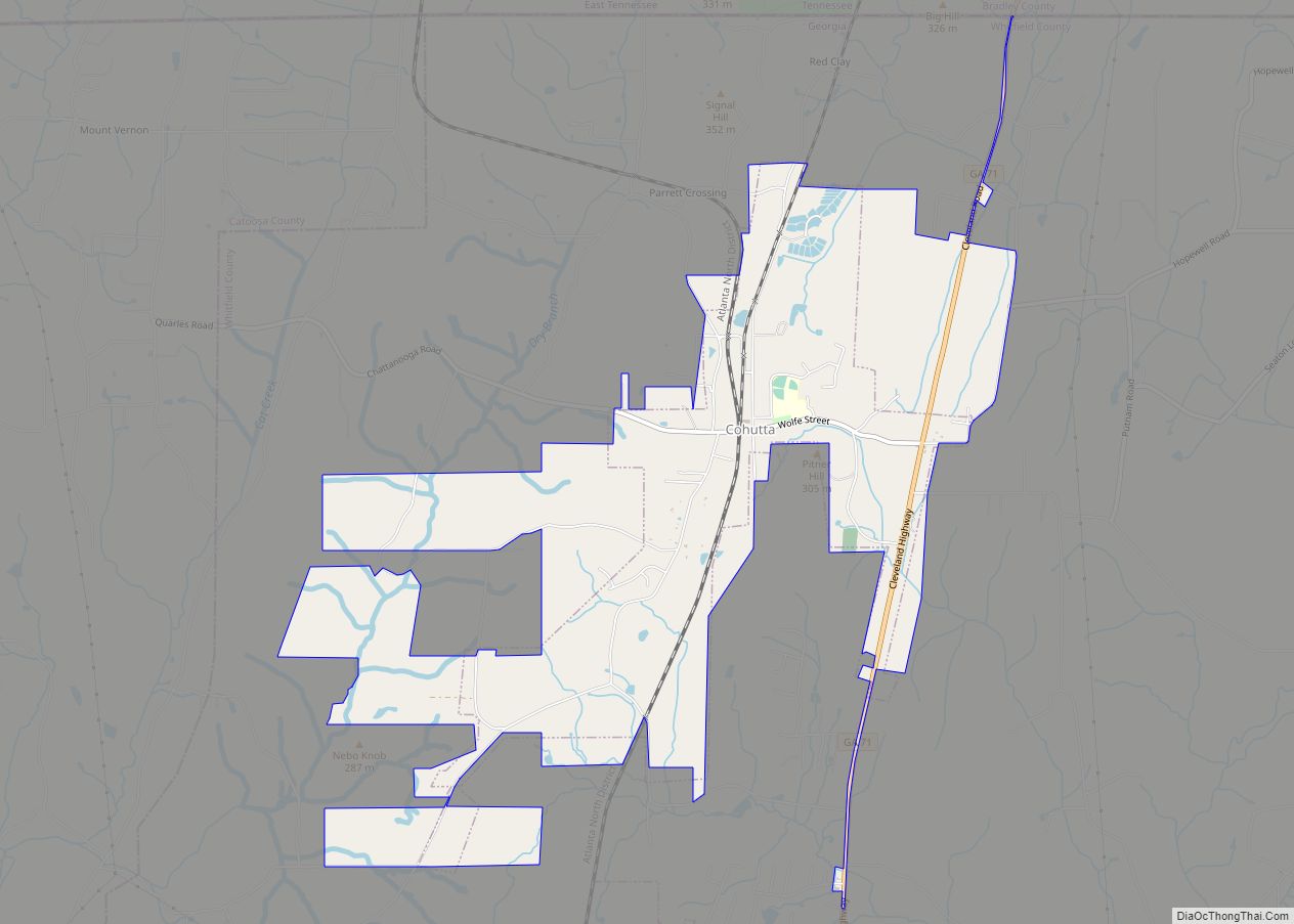 Map of Cohutta city