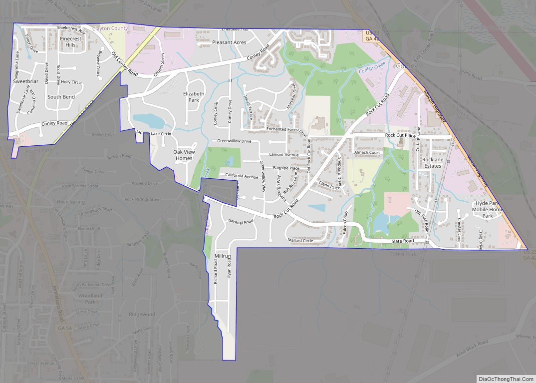 Map of Conley CDP