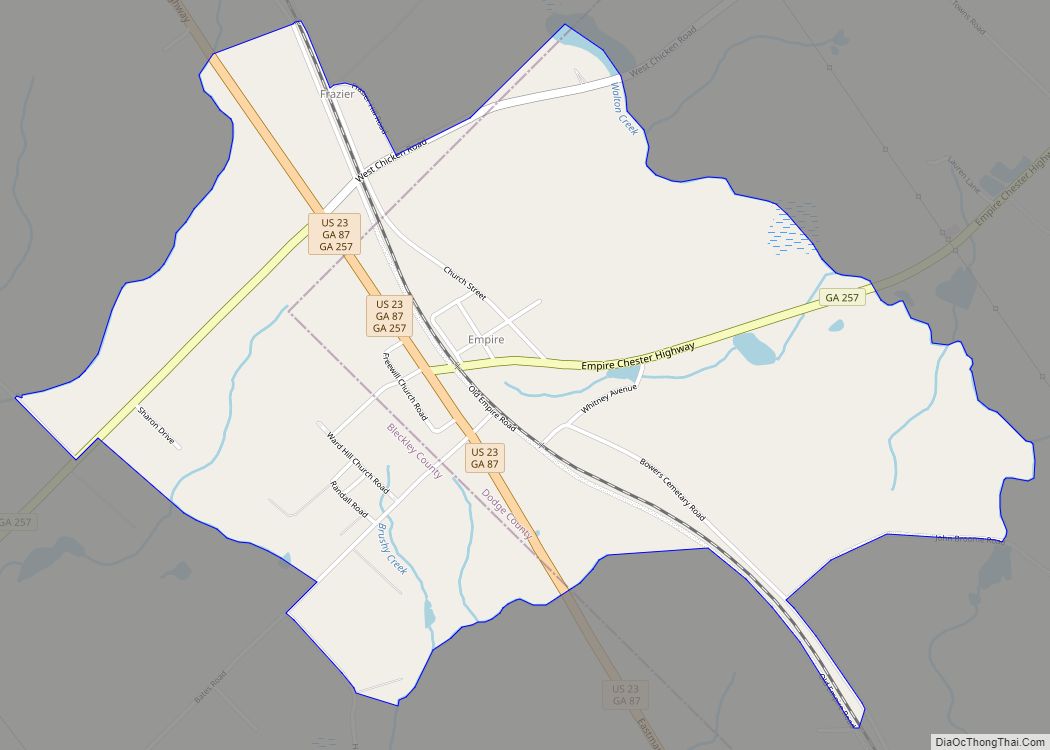 Map of Empire CDP, Georgia