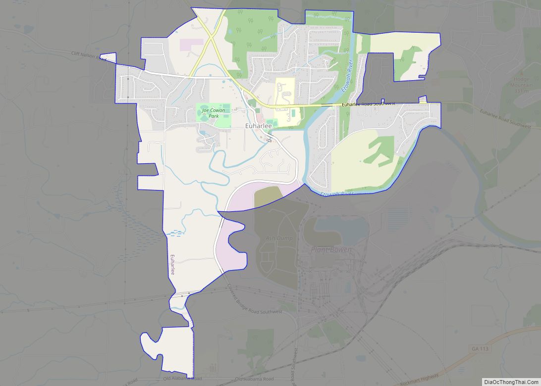 Map of Euharlee city