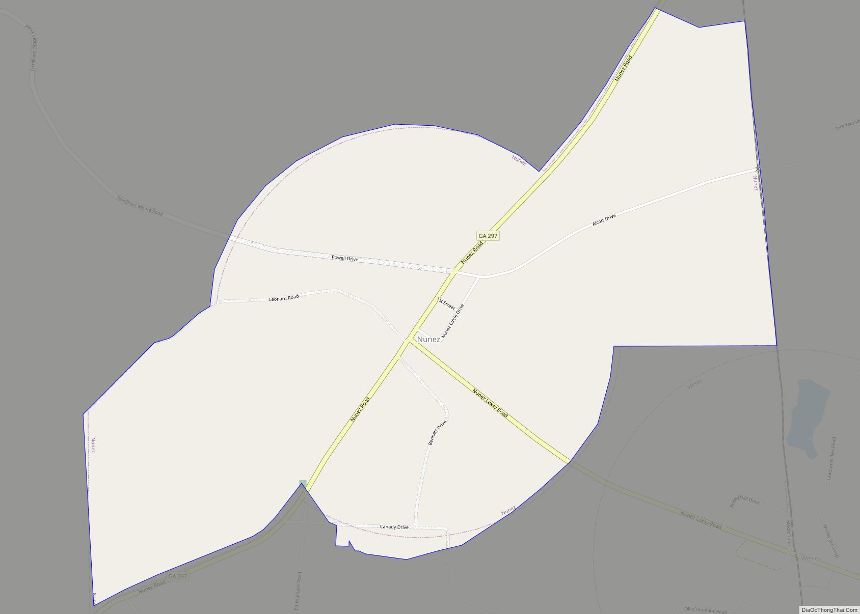 Map of Nunez city