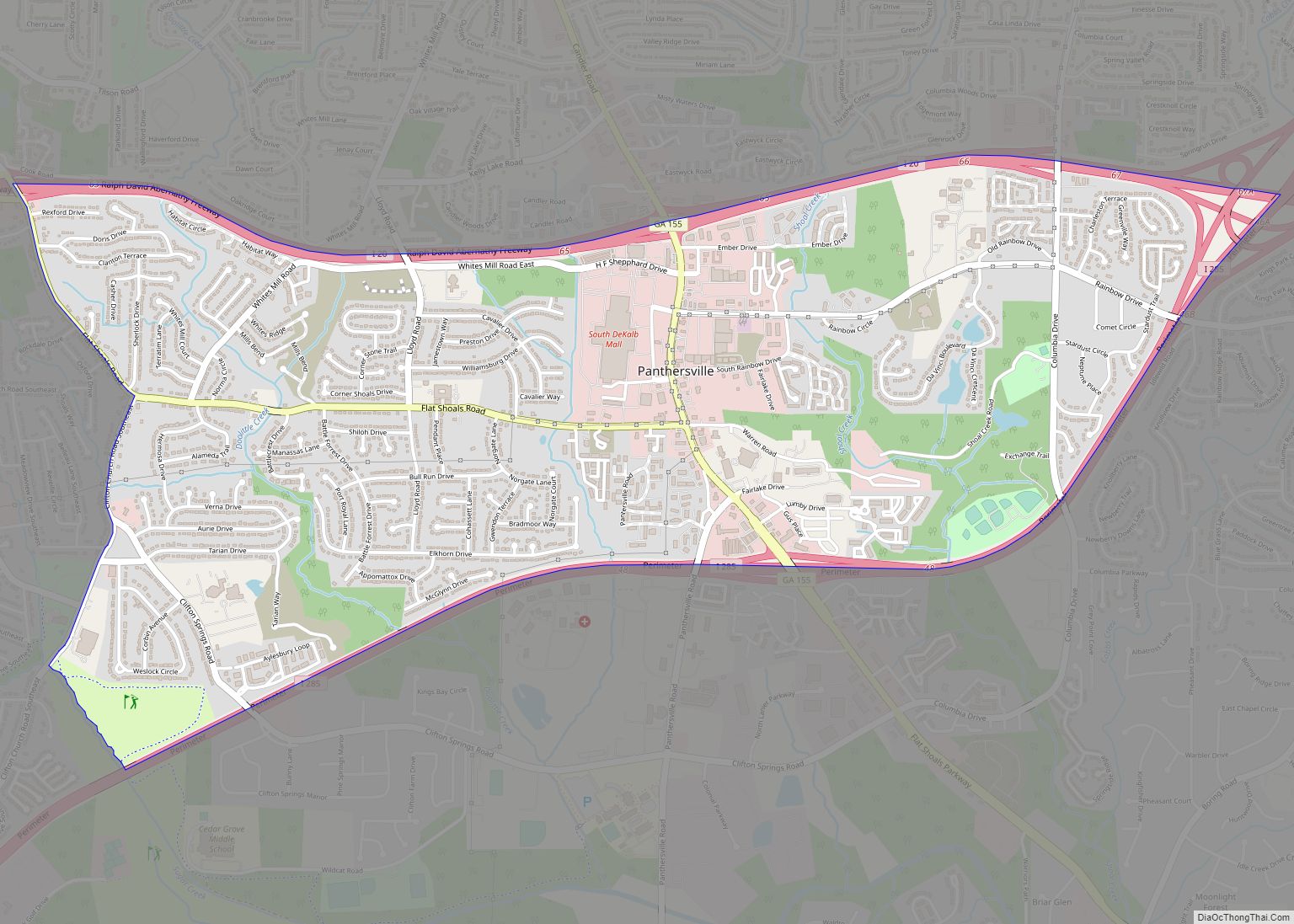 Panthersville Map