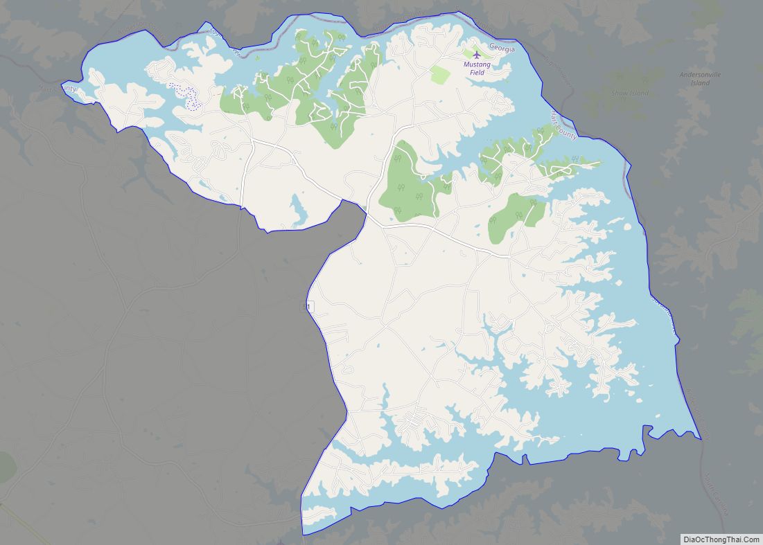 Map of Reed Creek CDP