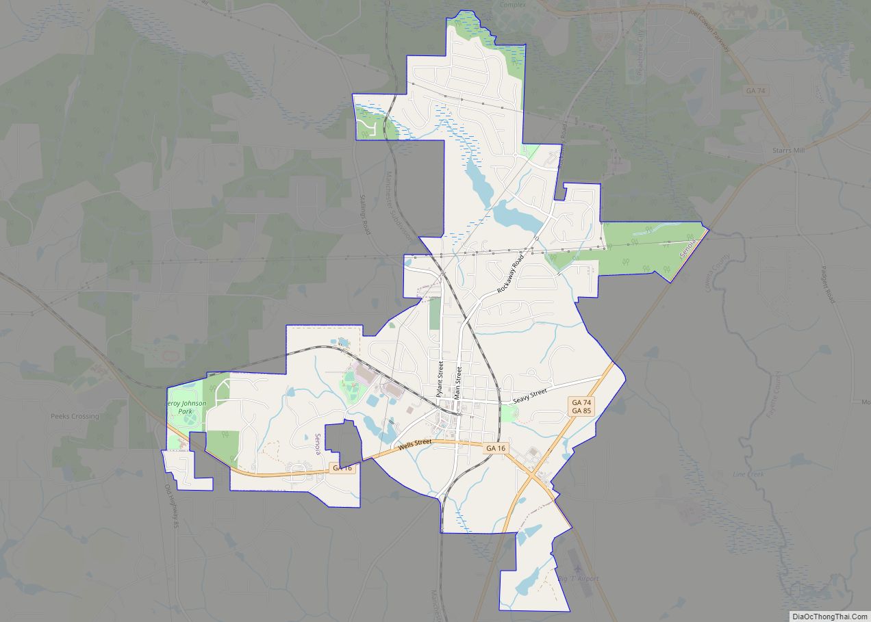 Map of Senoia city