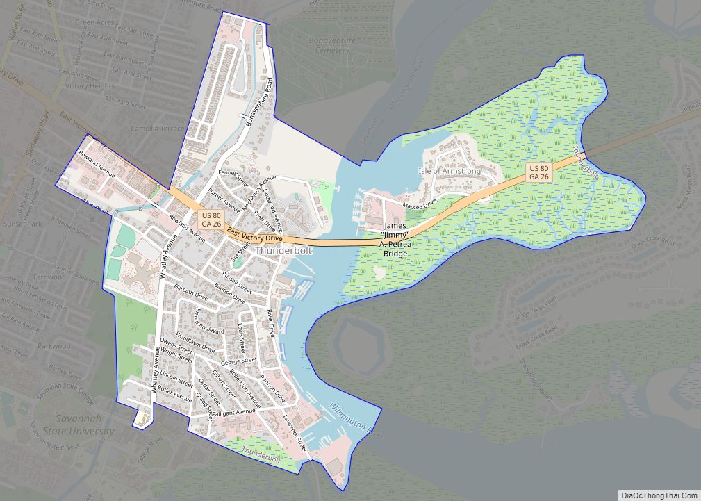 Map of Thunderbolt town