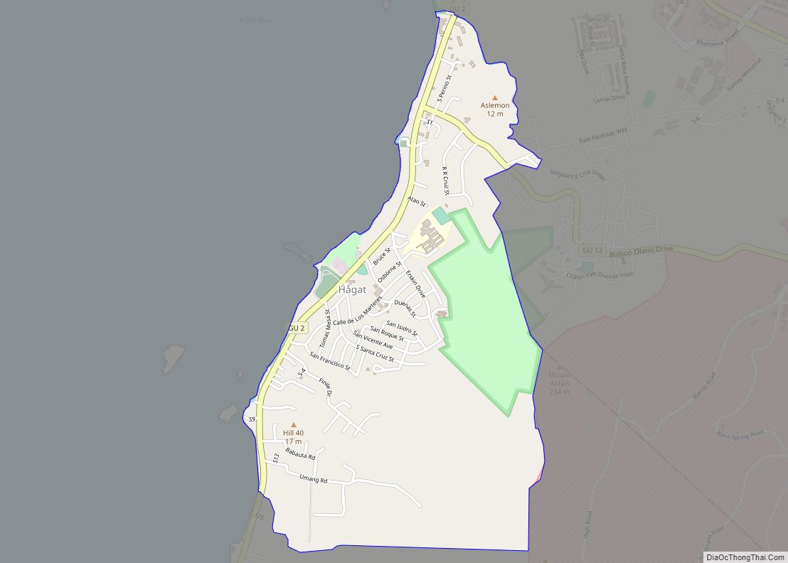 Map of Agat CDP