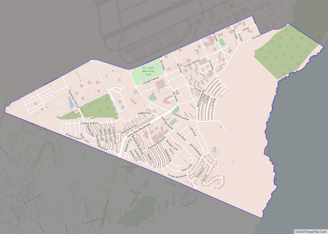 Map of Andersen AFB CDP