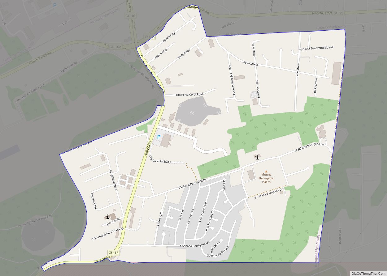 Map of Barrigada Heights CDP