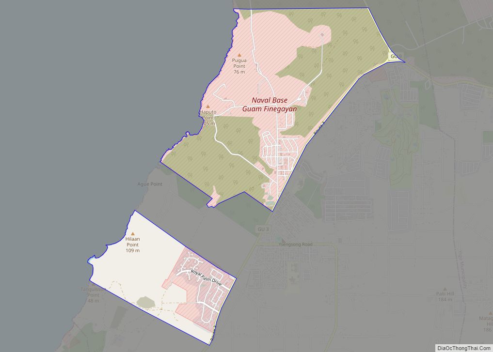 Map of Finegayan Station CDP