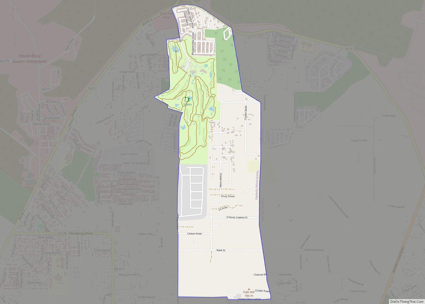 Map of Machananao East CDP