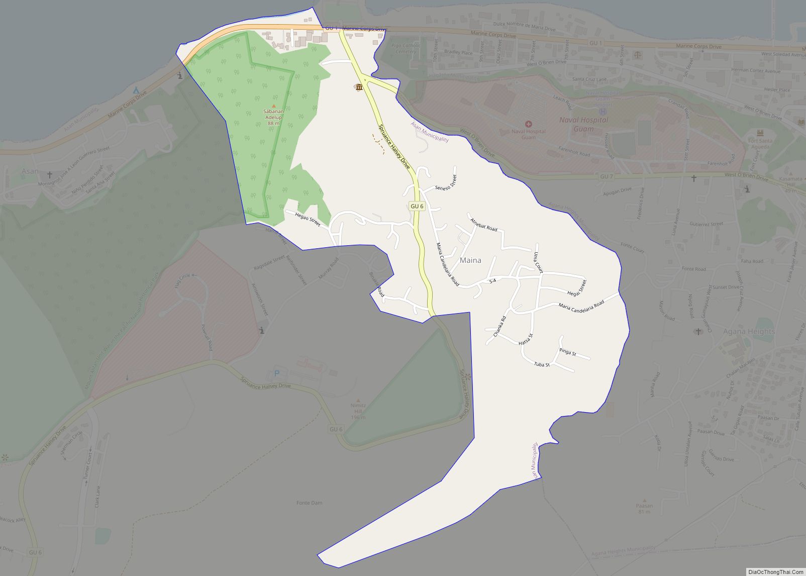 Map of Maina CDP