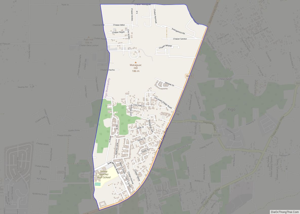 Map of Mataguac CDP